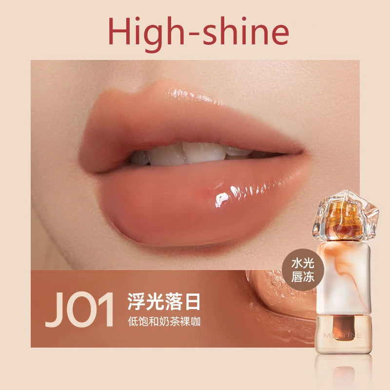 Mistine Lip Gloss Mirror-like Glossy Lip Tint Moisturizing Velvet Matte Long-lasting Liquid Lipstick