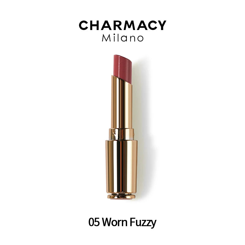 CHARMACY Nude Moist Luxury Lipstick 8 Natural Colors  Easy to Wear Lip Stick Red Shimmer Lipsticks Women Beauty Cosmetic