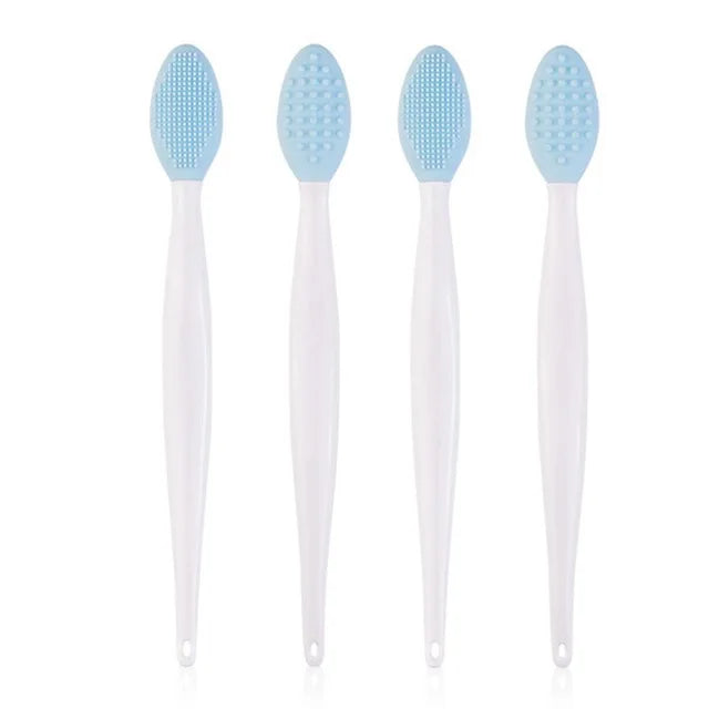 30pcs Silicone Lip Scrub Brush Soft Double-sided Exfoliating Lip Brush Cleaning Face Nose Lip Beauty Tool for Men and Women