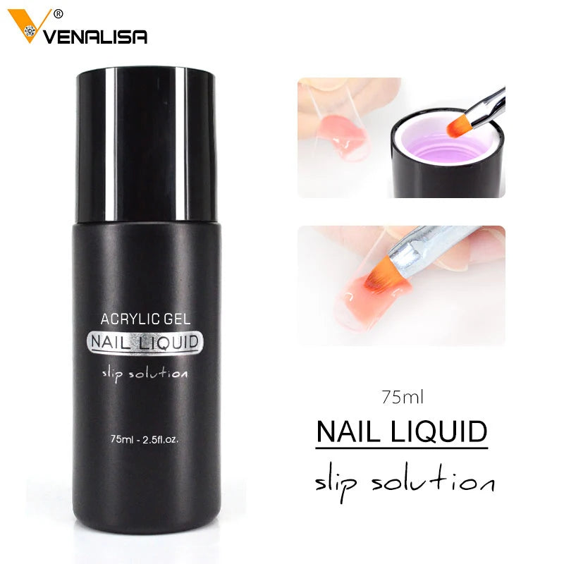 Nail Art DIY French Nail Extension Full Cover Acrylic Nails Jelly UV Gel Gum VENALISA Poly Nail Gel Slip Liquid Cleanser Remover