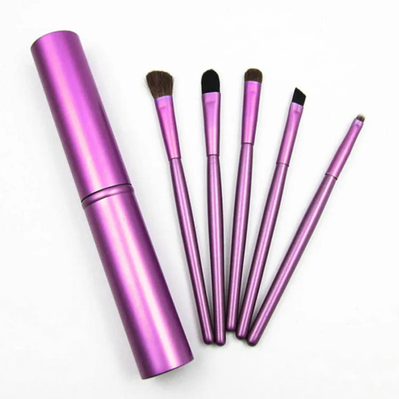 Professional Makeup Brushes Set Portable Travel Eye Makeup Brush Set Mini Eyeshadow Eyeliner Eyebrow Lip Brush Women Beauty Tool