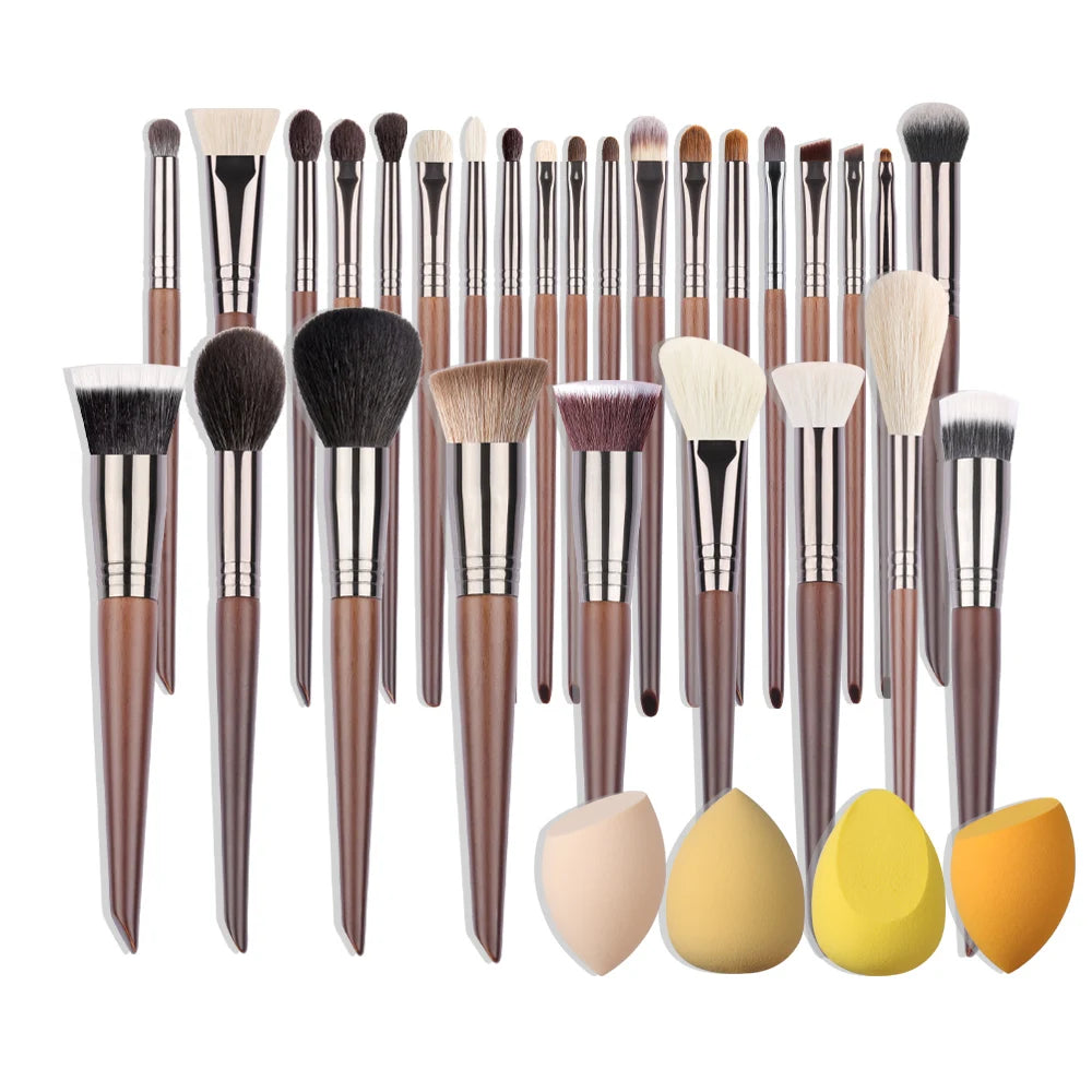 OVW Makeup Brushes Set Beauty Puff Sponge Egg Powder Kabuki Blush Concealer Eye Shadow Makeup Brush Kit