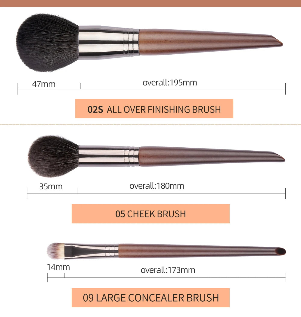 OVW Makeup Brushes Set Beauty Puff Sponge Egg Powder Kabuki Blush Concealer Eye Shadow Makeup Brush Kit