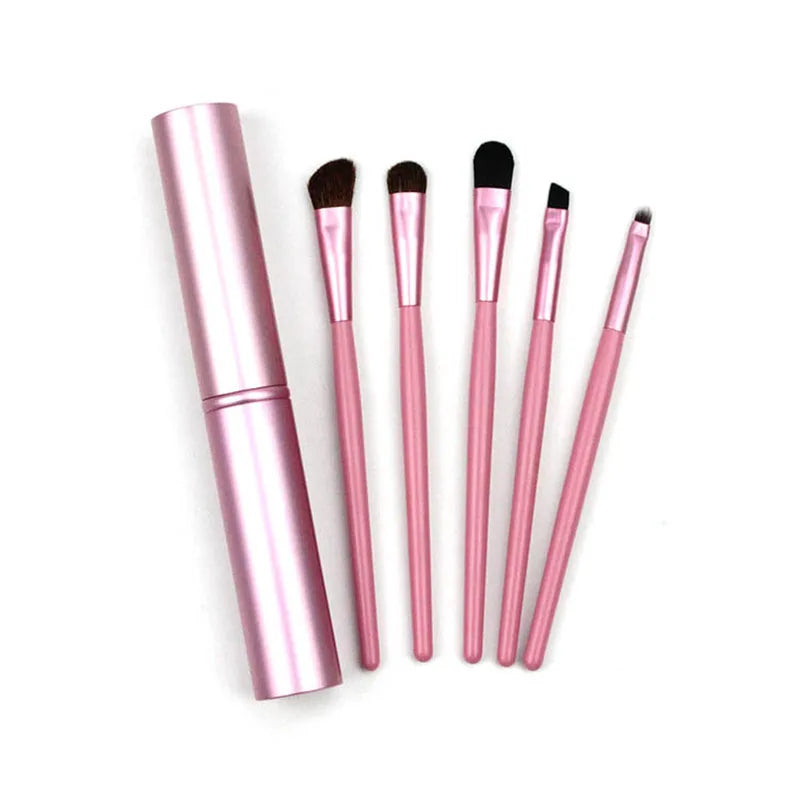 Professional Makeup Brushes Set Portable Travel Eye Makeup Brush Set Mini Eyeshadow Eyeliner Eyebrow Lip Brush Women Beauty Tool