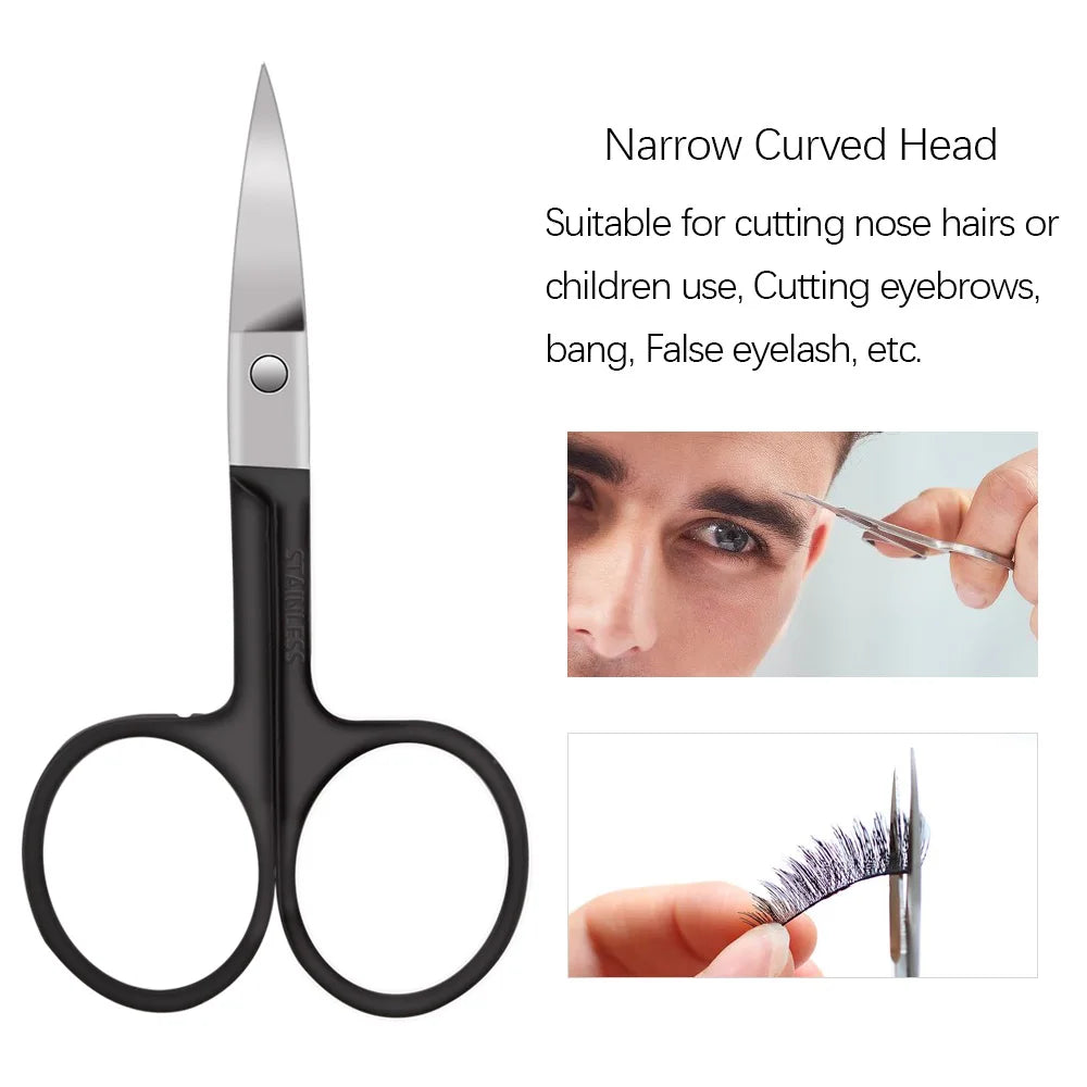 4/5Pcs Extension Tweezers Set Stainless Professional Eye Lashes Extension Tweezers Eyebrow Tongs Clip Scissors Cosmetic Tools