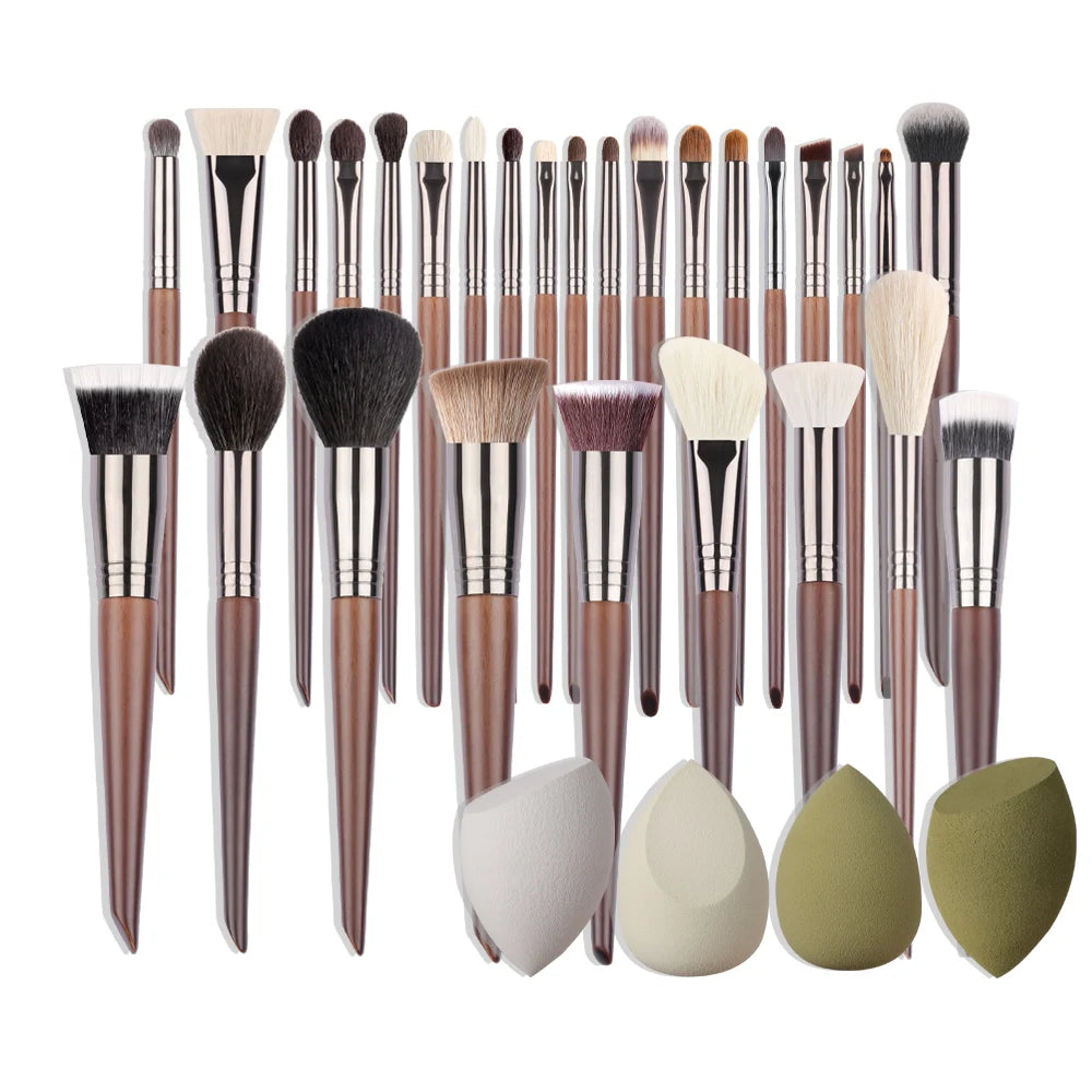 OVW Makeup Brushes Set Beauty Puff Sponge Egg Powder Kabuki Blush Concealer Eye Shadow Makeup Brush Kit