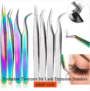 4PCS Lash Tweezers Set False Eyelash Extension Clip Pliers Eyebrow Tweezers For Hair Nail Art Soldering Lash Tongs Makeup Tools