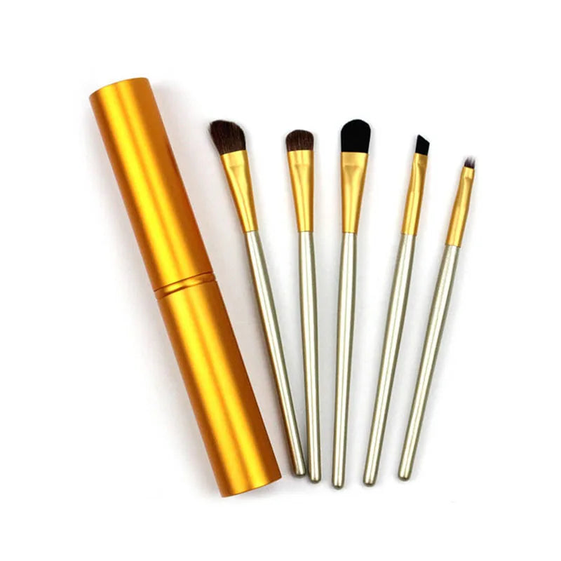 Professional Makeup Brushes Set Portable Travel Eye Makeup Brush Set Mini Eyeshadow Eyeliner Eyebrow Lip Brush Women Beauty Tool