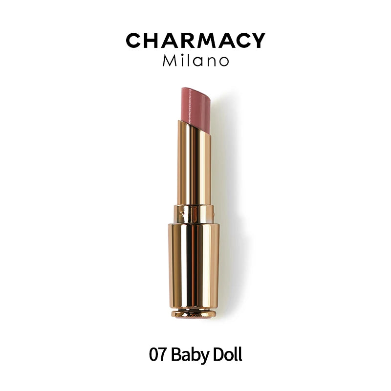 CHARMACY Nude Moist Luxury Lipstick 8 Natural Colors  Easy to Wear Lip Stick Red Shimmer Lipsticks Women Beauty Cosmetic