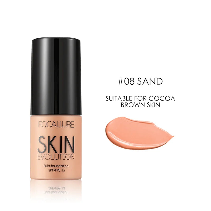 Focallure Base Face Liquid Foundation Cream Full Coverage Concealer Oil-control Moisturizing Foundation Cream Makeup For Women