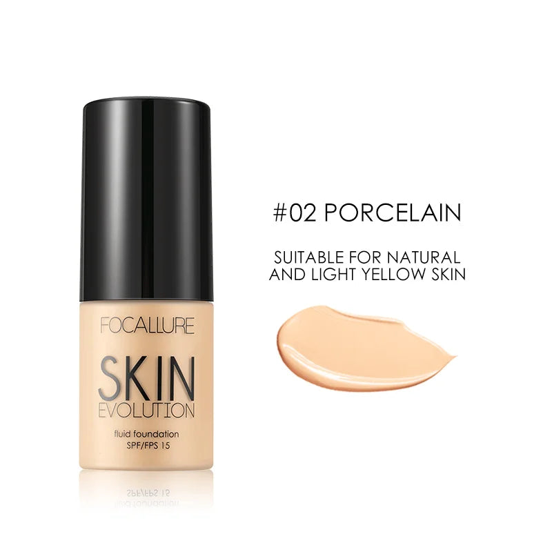 Focallure Base Face Liquid Foundation Cream Full Coverage Concealer Oil-control Moisturizing Foundation Cream Makeup For Women