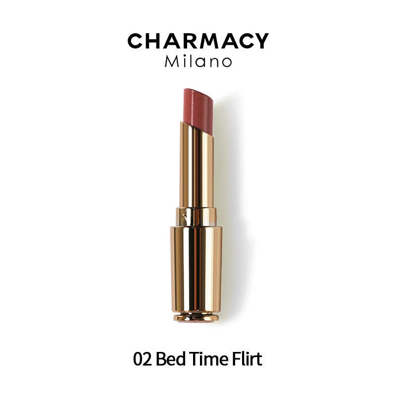 CHARMACY Nude Moist Luxury Lipstick 8 Natural Colors  Easy to Wear Lip Stick Red Shimmer Lipsticks Women Beauty Cosmetic