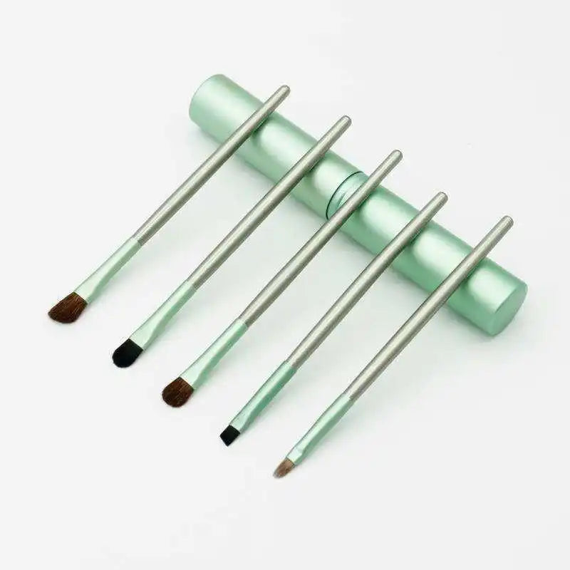 Professional Makeup Brushes Set Portable Travel Eye Makeup Brush Set Mini Eyeshadow Eyeliner Eyebrow Lip Brush Women Beauty Tool