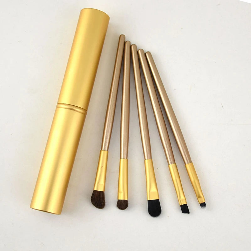 Professional Makeup Brushes Set Portable Travel Eye Makeup Brush Set Mini Eyeshadow Eyeliner Eyebrow Lip Brush Women Beauty Tool