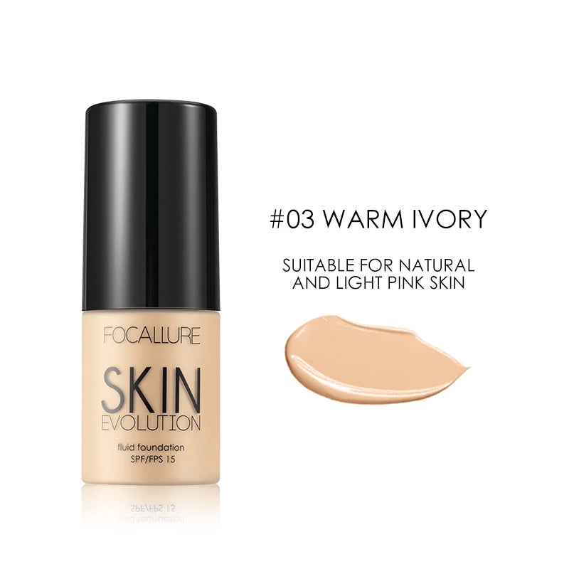 Focallure Base Face Liquid Foundation Cream Full Coverage Concealer Oil-control Moisturizing Foundation Cream Makeup For Women