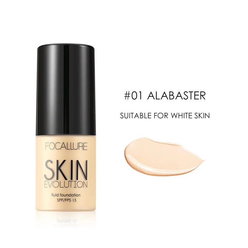 Focallure Base Face Liquid Foundation Cream Full Coverage Concealer Oil-control Moisturizing Foundation Cream Makeup For Women