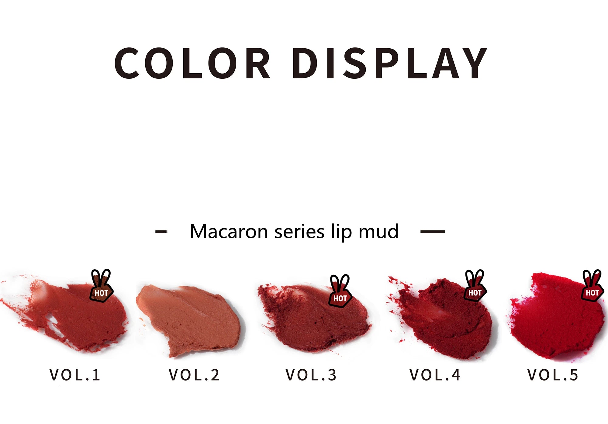 HYNTOOR Macaron Series Lip Mud 22 Colors Matte Cloud Air Velvet Lip Glaze Long-lasting Waterproof Lip Gloss Liquid Lipstick