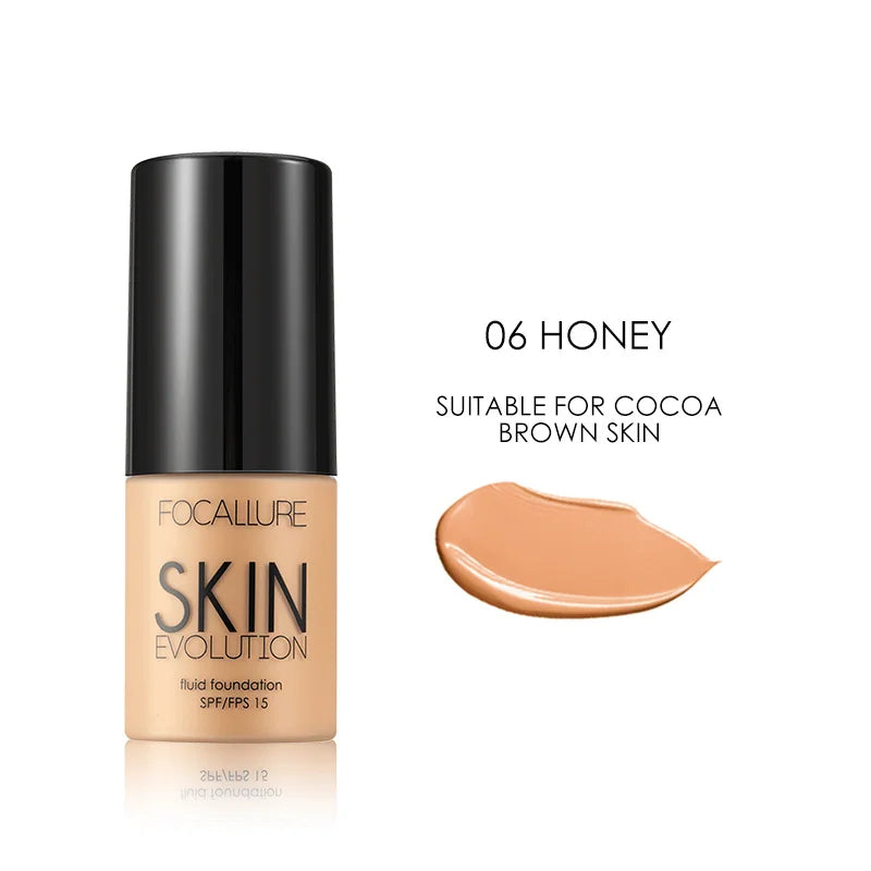 Focallure Base Face Liquid Foundation Cream Full Coverage Concealer Oil-control Moisturizing Foundation Cream Makeup For Women