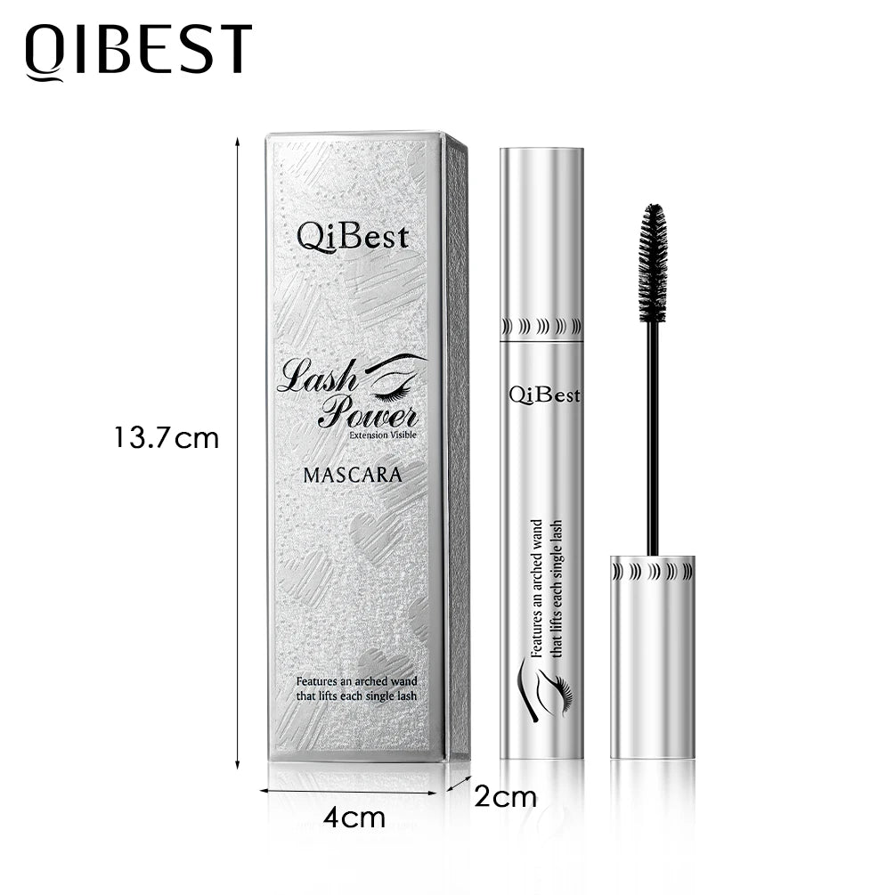 2pcs/set Black Mascara Beauty Makeup 4D Curling Lash Eyelash Extension Waterproof Liquid Volume Mascara Long-wearing Cosmetic