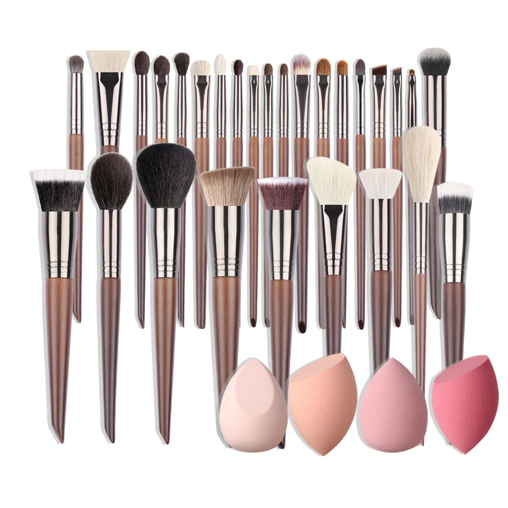 OVW Makeup Brushes Set Beauty Puff Sponge Egg Powder Kabuki Blush Concealer Eye Shadow Makeup Brush Kit