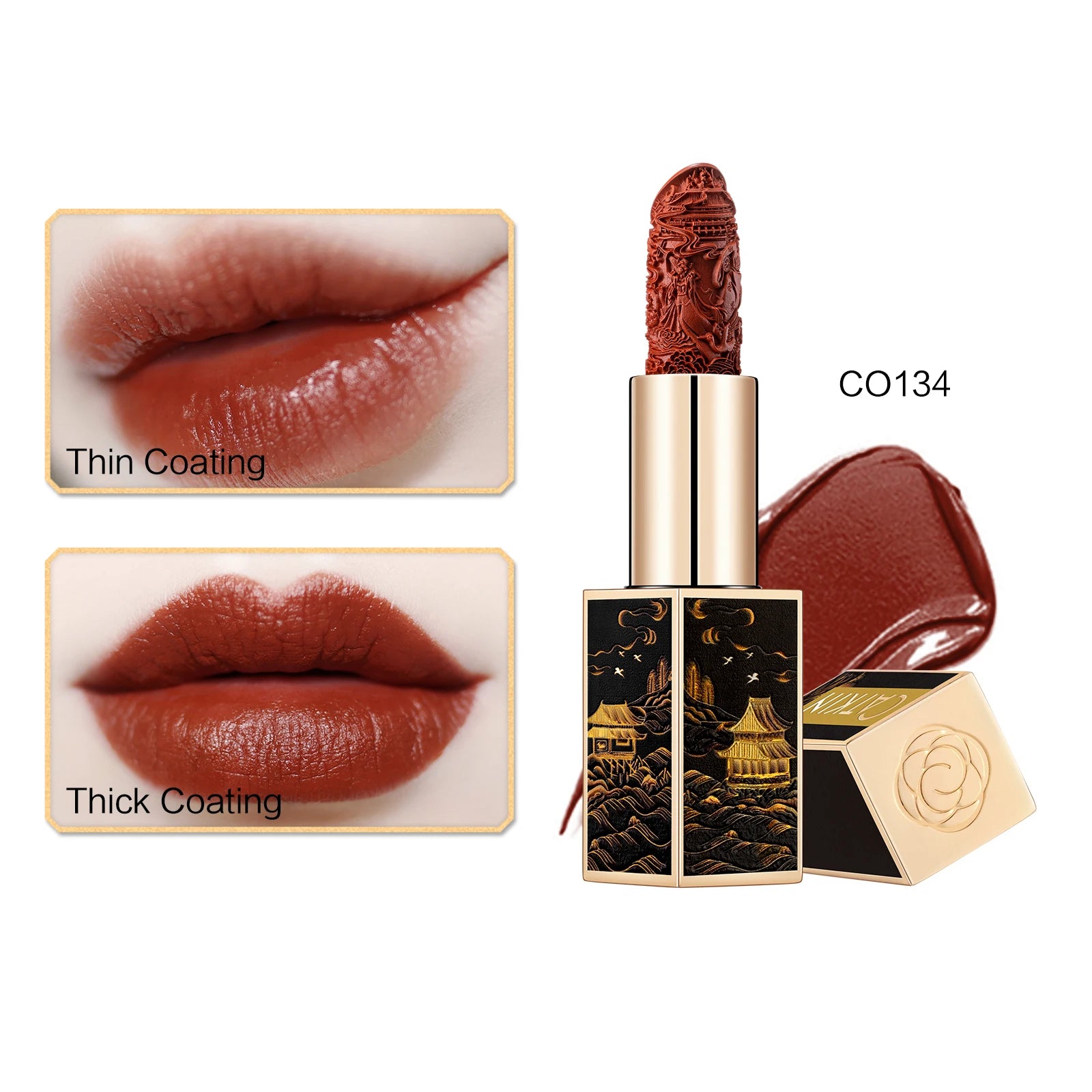 CATKIN Makeup Velvet Matte Lipstick, Hydrating Satin Long Lasting lipstick with Smooth and Creamy Texture, 3.6g