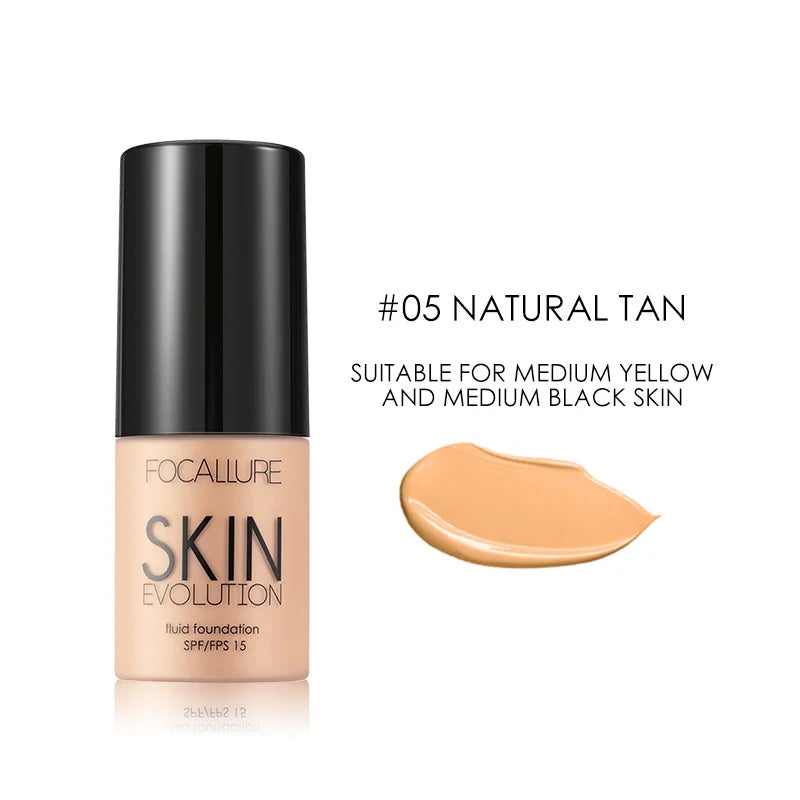 Focallure Base Face Liquid Foundation Cream Full Coverage Concealer Oil-control Moisturizing Foundation Cream Makeup For Women