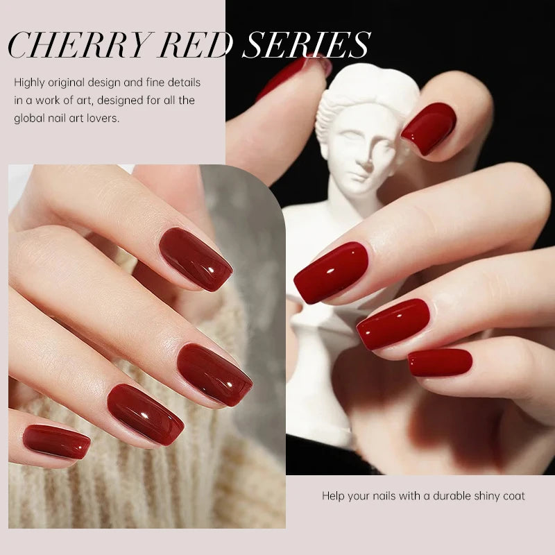 UR SUGAR 15ml Cherry Red Series Color Gel  Party Colors Gel Varnishes All For Nails Soak Off UV LED Semi Permanent Nail Art