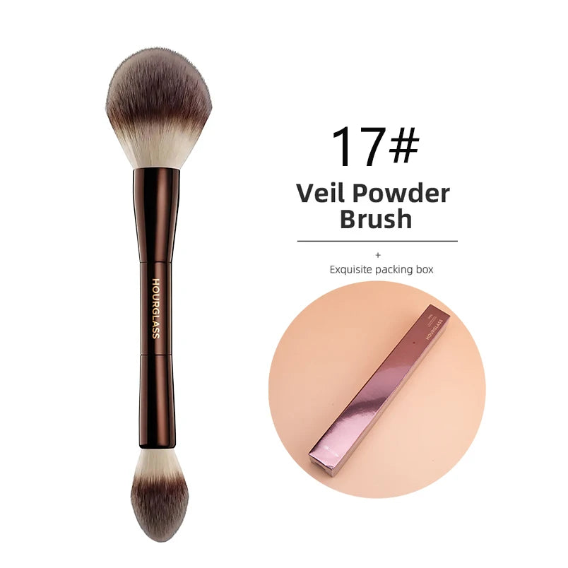 Hourglass Seamless Finish Concealer Brush Angled Concealer Brush Face Buildable Coverage Liquid Cream Stick Blending Makeup Tool