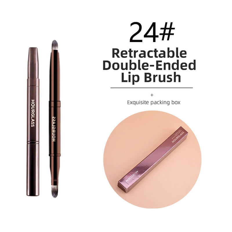 Hourglass Seamless Finish Concealer Brush Angled Concealer Brush Face Buildable Coverage Liquid Cream Stick Blending Makeup Tool