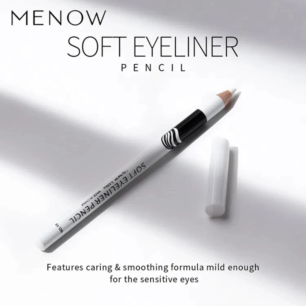 12pcs White Eyeliner Makeup Smooth Easy To Wear Eyes Brightener Highlighter Waterproof Long Lasting Eyes Liner Pencils Makeup