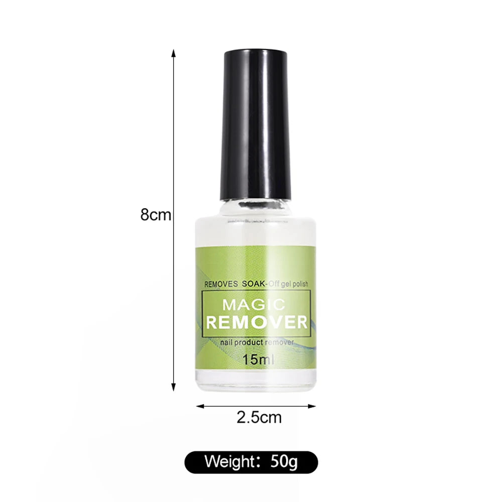 Professional Nail Polish Remover Burst Nail Gel (Don't Hurt Nails) 3 mins Quickly Removes Soak-Off Gel Polish UV Nail Lacquer