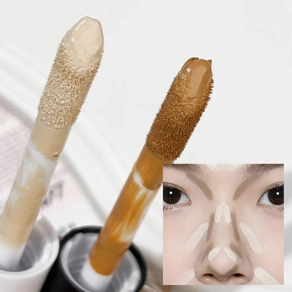 Contouring Face Concealer Makeup Waterproof Lasting Moisturizing Full Coverage Acne Spot Dark Circles Smooth Foundation Cosmetic