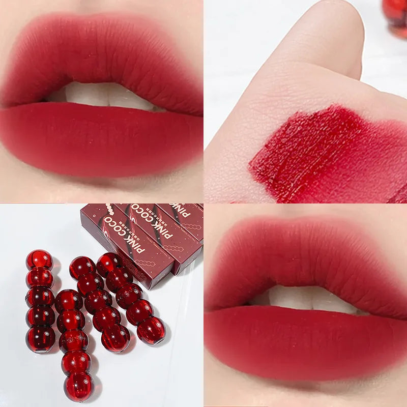 Waterproof Velvet Lipstick Easy To Wear Longstay Lip Stick Long-Lasting Matte Nude Lip Glaze Non-stick Makeup Lip Tint Cosmetics