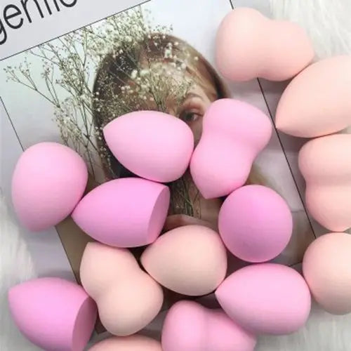 50pcs Makeup Blender Applicator Sponge Mini Blending Foundation Powder Cosmetic Egg Puff Dry Wet Use Face Puffs Air Cushion Tool