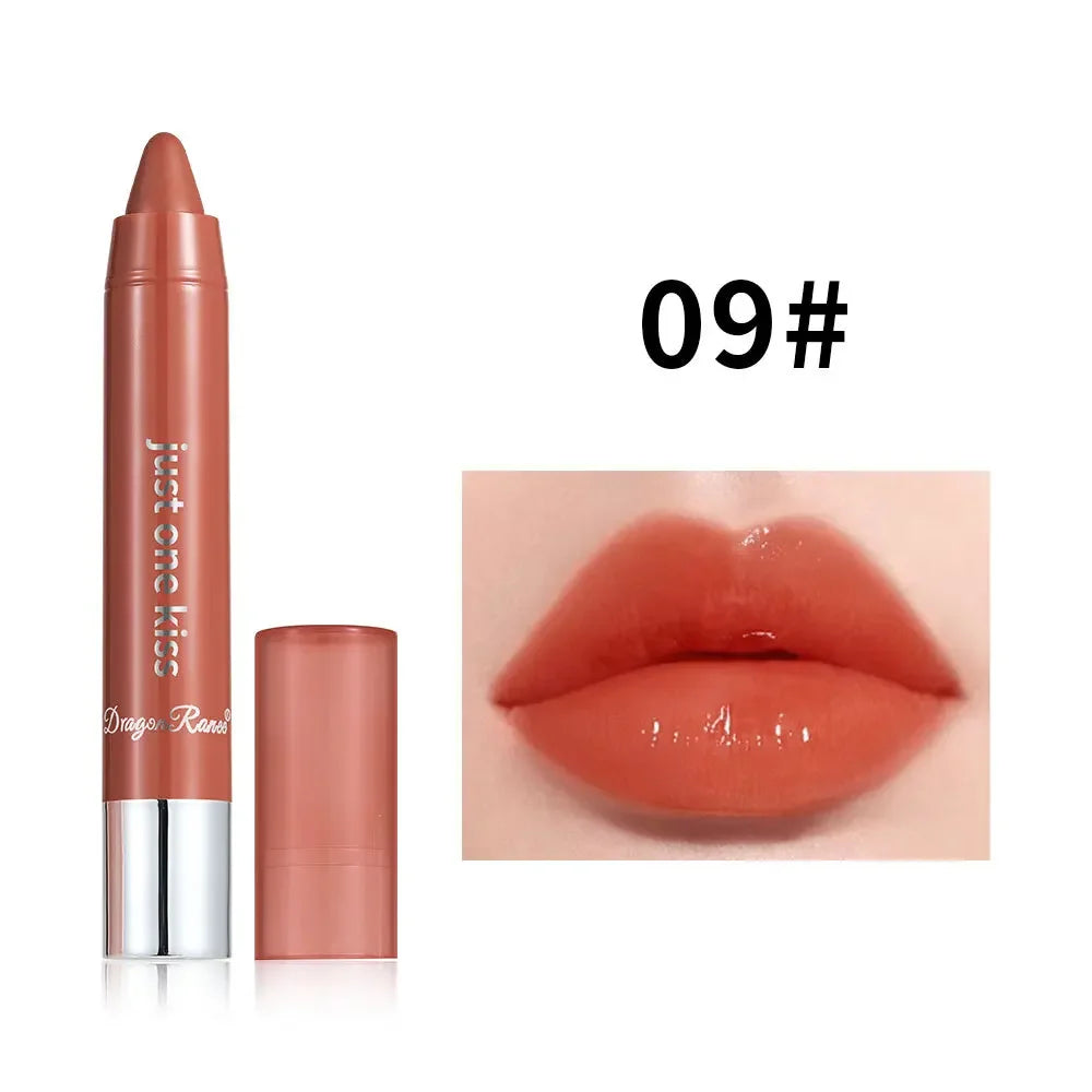 Lipstick Crayon Lip Liner Pencil Velvet Matte Moisturizing Waterproof Long Lasting Non-stick Cup Solid Lip Gloss Makeup Cosmetic