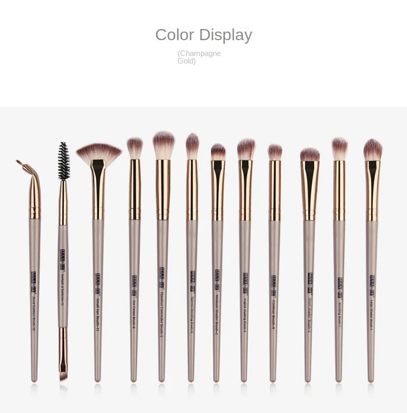 Makeup brushes set professional 12 pcs/lot Makeup Brushes Set Eye Shadow Blending Eyeliner Eyelash Eyebrow Brush For Makeup Tool