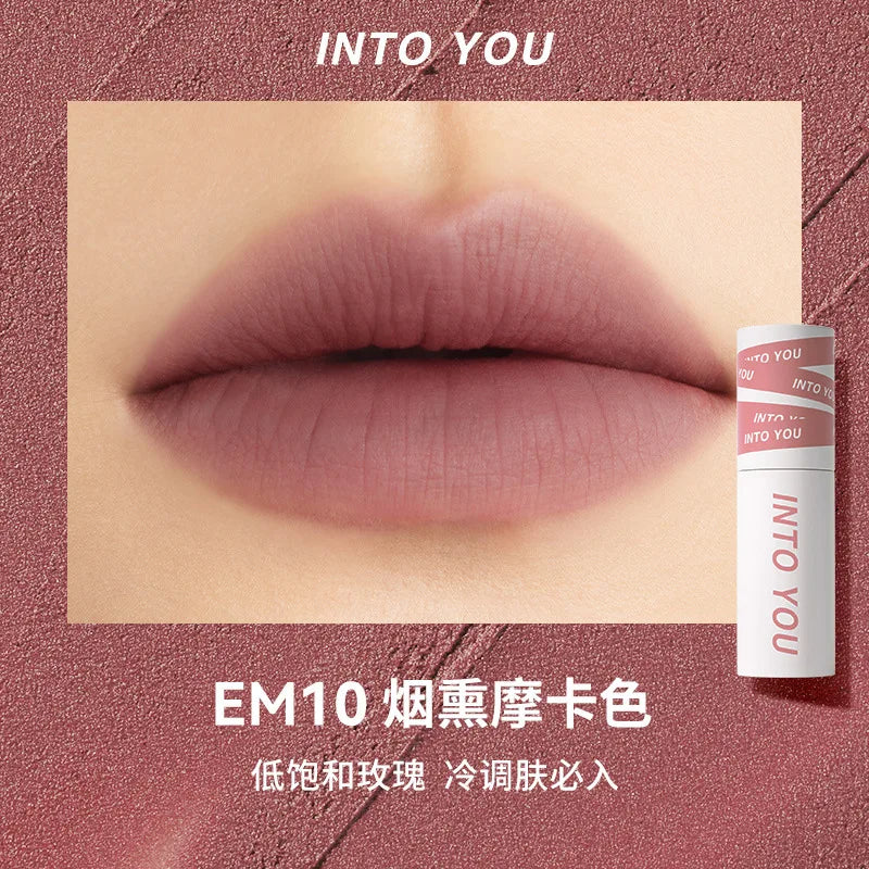 INTO YOU LIP MUD The Female Protagonist's Lips And Cheeks Are Dual Purpose Misted Face Mouth And Red Lip Beauty Cosmetics