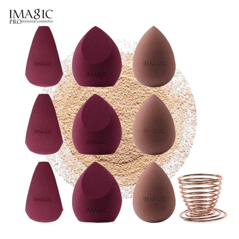 IMAGIC 10 Pcs Makeup Sponge Wet and dry Puff Professional Soft Makeup Puff Sponge Ultra-high quality bigger Combination Packages