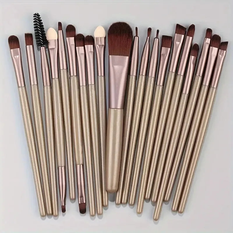 20PCS Makeup Brushes Set for Cosmetics Foundation Blush Powder Eyeshadow Kabuki Blending Brush With Powder Puff  Beauty Tools