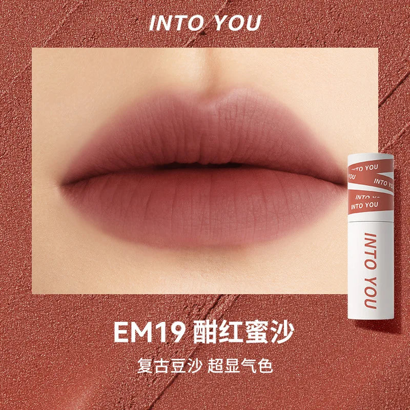 INTO YOU LIP MUD The Female Protagonist's Lips And Cheeks Are Dual Purpose Misted Face Mouth And Red Lip Beauty Cosmetics