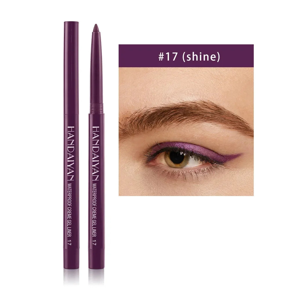 Sexy Purple Waterproof Matte Eye Cosmetics EyeLiner Pencil Long Lasting Women Fashion Pink Black Eye Charming Eye Liner Pencil