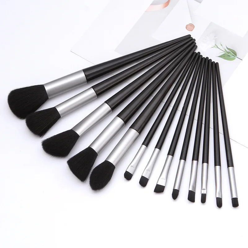 13PCS Black Makeup Brushes Set Powder Foundation Blush  Kabuki Blending Makeup Beauty Tools  Brochas Maquillaje for Cosmetics