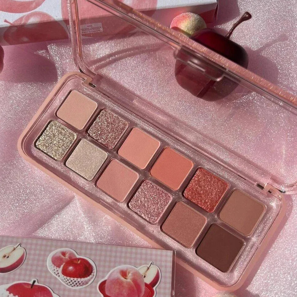 Spring Summer Pink Eyeshadow Palette Makeup Matte Shimmer Glitter Eye Shadow Lasting Charming Eyes Pigment Korea Cosmetics New