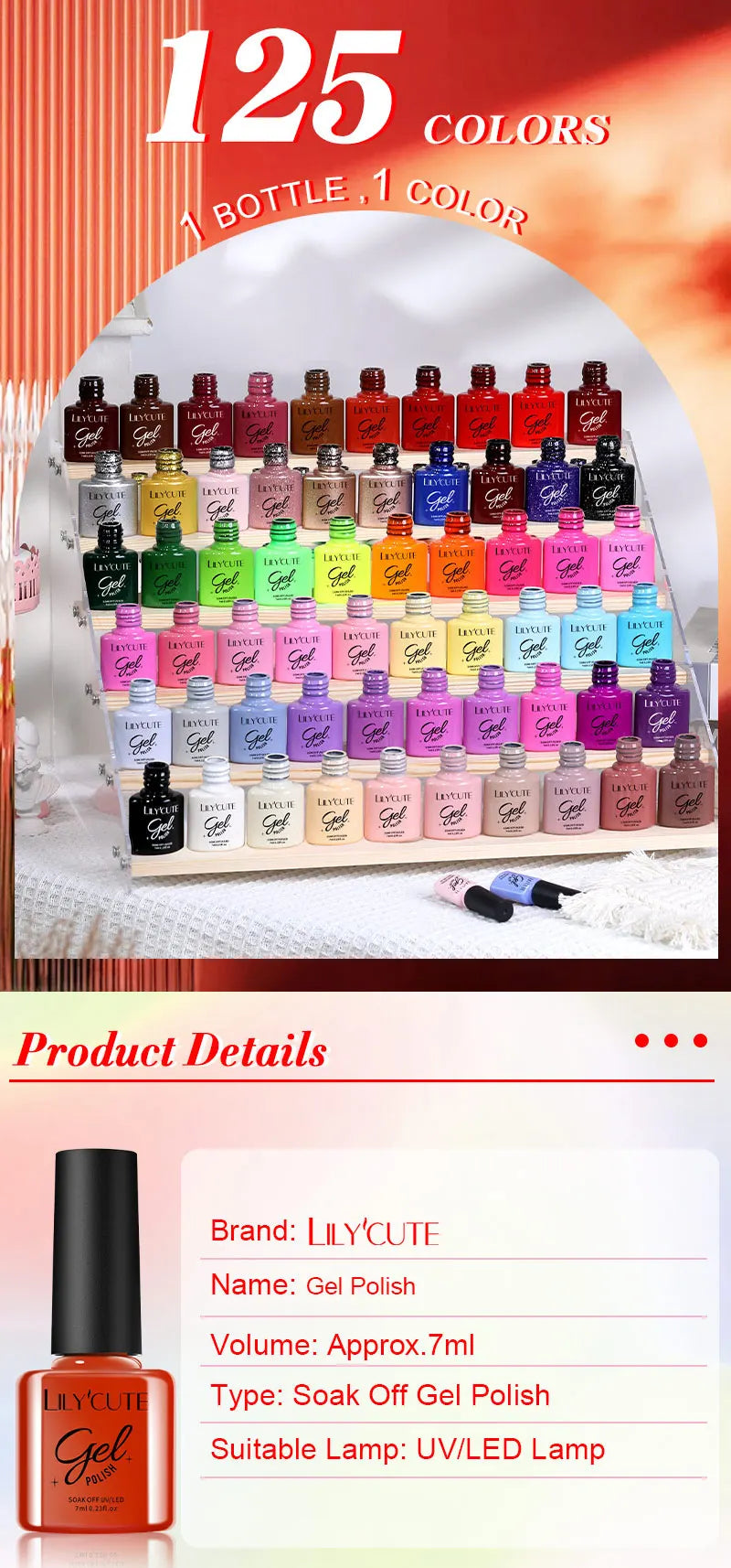 LILYCUTE 10PCS/Set Gel Nail Polish Brown Earth Coffee Color Series Gel Semi Permanent UV LED Gel Nail Art Soak Off Nail Gel Set