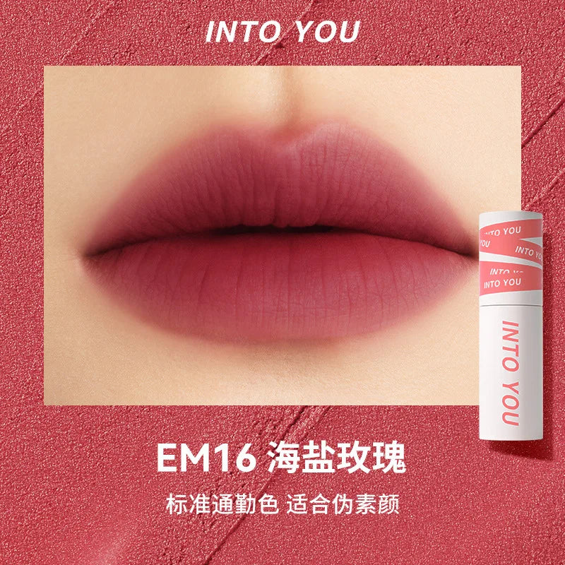 INTO YOU LIP MUD The Female Protagonist's Lips And Cheeks Are Dual Purpose Misted Face Mouth And Red Lip Beauty Cosmetics