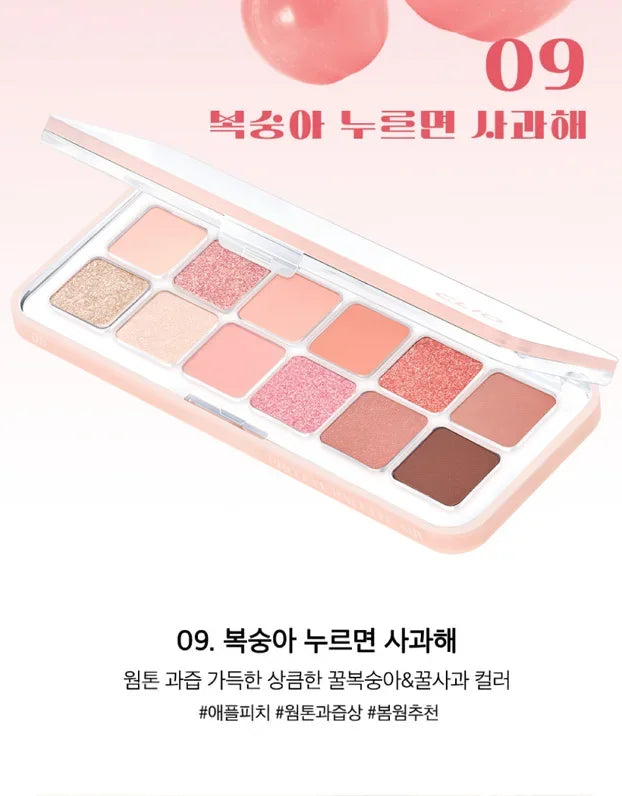 Spring Summer Pink Eyeshadow Palette Makeup Matte Shimmer Glitter Eye Shadow Lasting Charming Eyes Pigment Korea Cosmetics New