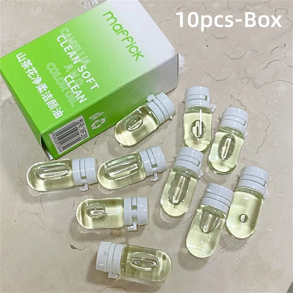 10/20/30pcs Cleansing Oil Camellia Secondary Throw Makeup Remover Oil Deep Cleaning Travel Portable Single Makeup Remover Oil