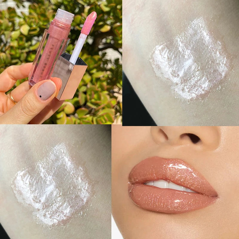 FB Gloss Bomb Cream Color Drip Lip Cream&Heat Makeup Liquid Lipstick Moisturizing Plumper Long Lasting Lipgloss 9ml