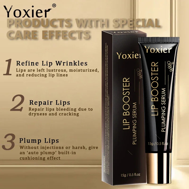 Lip Booster Essence Lips Plumping Serum Reduce Dryness Fine Lines Moisturizing Booster Plumper Repair Lip Care Lipsalve