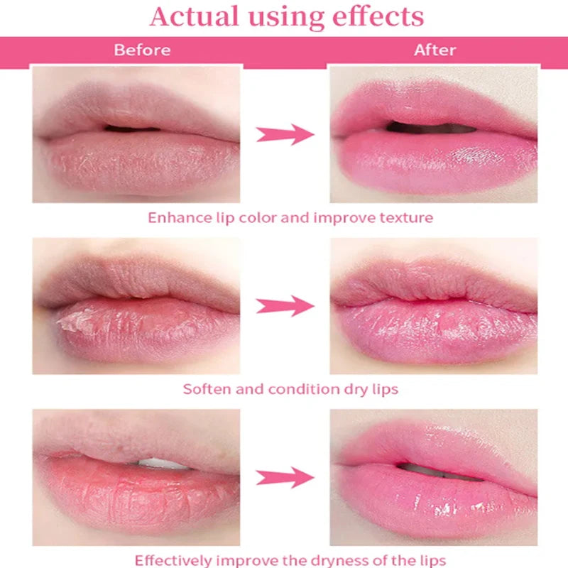 Lips Pink Serum Remove Dark Smoke Lip Plumping Oil Bleaching Melanin Repair Lip Lines Moisturizing Brighten Lip Care Cosmetics